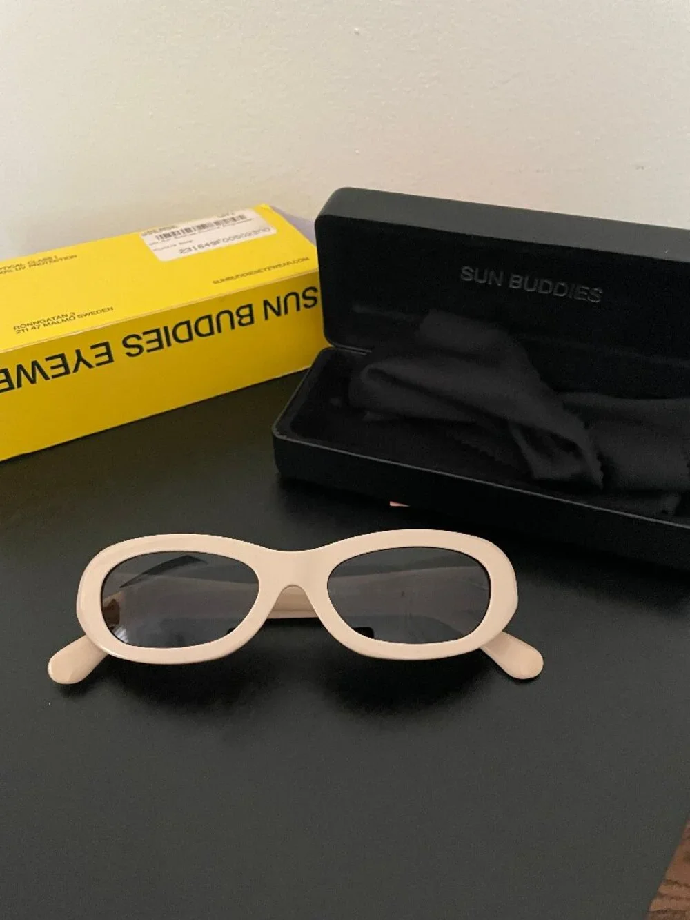 Sun Buddies Miuccia Sunglasses in Bone